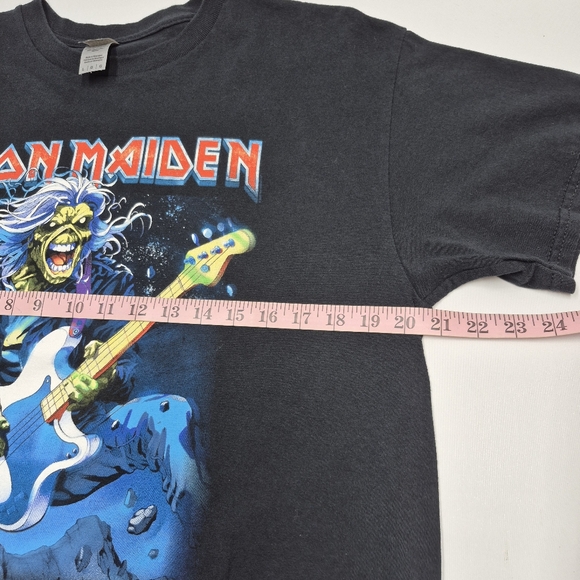 Iron Maiden Black Heavy Cotton T-Shirt  Gildan Unisex Large Legacy of the Beast - Picture 7 of 10